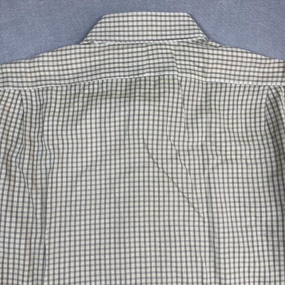 Hamilton Shirt Co Button up Shirt Mens Size XL Made in USA Tan Brown Plaid - Picture 6 of 9